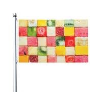 Kiwi Anguria All'aperto Quattro Stagioni Bandiera Bifacciale Vacanza Bandiera Con Asola Sfondo Decorativo Forniture Per Feste