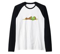 Kiwi Bird affettato Come Un Kiwi Fruit Maglia con Maniche Raglan
