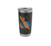 Kiwi Bird e Kiwi Fruit volano come supereroi Bicchiere termico in acciaio inox doppia parete