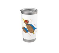 Kiwi Bird e Kiwi Fruit volano come supereroi Bicchiere termico in acciaio inox doppia parete