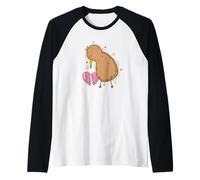 Kiwi Bird è Un Kiwi malato d'Amore Maglia con Maniche Raglan