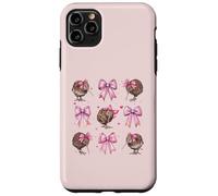 Kiwi Bird Girl Coquette Fiocco Rosa Custodia per iPhone 11 Pro Max