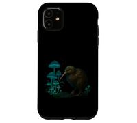 Kiwi Bird Glow Funghi Night Art Custodia per iPhone 11