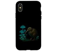 Kiwi Bird Glow Funghi Night Art Custodia per iPhone X/XS