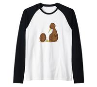 Kiwi Bird Guarda Un Kiwi in meraviglia Maglia con Maniche Raglan