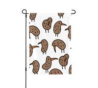 Kiwi Birds - Bandiera della pace con stampa 3D verticale su entrambi i lati, decorazione per la casa, giardino, patio, cortile, prato, bandiera 71 x 101 cm