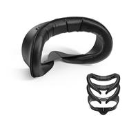 KIWI design V4 Interfaccia Facciale 2 Pad PU Comfort Antivaho per Quest 3S | Per Quest 3S, imbottitura ampia anti-pressione, antivaho, ventilato, blocca luce, PU morbido, per occhiali, facile pulizia e.