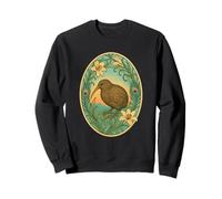 Kiwi e gigli Art Nouveau Felpa