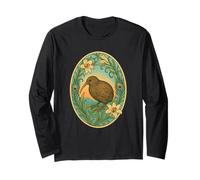 Kiwi e gigli Art Nouveau Maglia a Manica