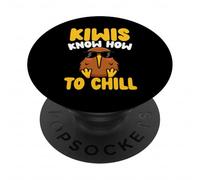 Kiwi Know How To Chill Cool Occhiali da sole Kiwi PopSockets PopGrip Adesivo