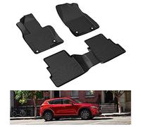 KIWI MASTER Tappetini compatibili per Mazda CX-5 2017-2020 per tutte le condizioni atmosferiche, anteriore e posteriore, 2 file di sedili in TPE (gomma termoplastica), colore: nero