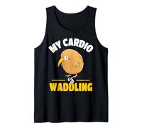 Kiwi My Cardio Is Waddling Umorismo degli Uccelli Senza Volo Canotta