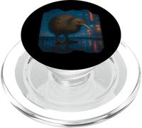 Kiwi Night City Neo Noir Art PopSockets PopGrip per MagSafe