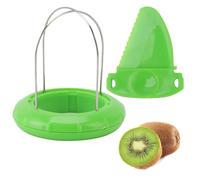 Kiwi Pelapatate Mango Affettatrici Separatore Portatile Acciaio Inossidabile Frutta Tagliata Strumento Verde Kiwi Mango Pelapatate Splitter Frutta Cutter Divisore Cuber Piccolo Strumento di Carotaggio