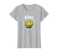Kiwi: Piccoli Miracoli Quotidiani - Arte della Frutta Maglietta, Donna, Grigio Melange, XL