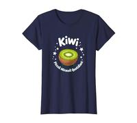 Kiwi: Piccoli Miracoli Quotidiani - Arte della Frutta Maglietta, Donna, Navy, XXL