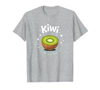 Kiwi: Piccoli Miracoli Quotidiani - Arte della Frutta Maglietta, Uomo, Grigio Melange, S
