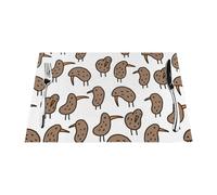 Kiwi - Set di 6 tovagliette stampate con uccellini, resistenti al calore, antiscivolo, lavabili, per interni ed esterni