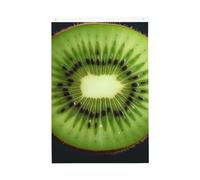 Kiwi Slice - Bandiera da giardino a doppia faccia, con occhielli in ottone, decorazione per foto, per cortile, veranda, prato, 9 x 1,5 m