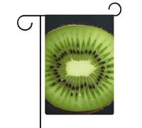 Kiwi Slice - Bandiere da giardino, 30,5 x 45,7 cm, double face, bandiera estiva da giardino, decorazioni stagionali per le vacanze