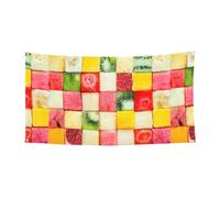 Kiwi Stampa Anguria Festività Esterna Banner Decorazione Unilaterale Design Adatto Per Feste Notturne Giardini Bar