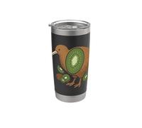 Kiwi Uccello Frutta Nuova Zelanda Fauna Selvatica Anim Bicchiere termico in acciaio inox doppia parete