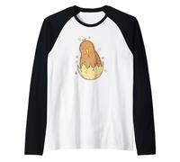 Kiwi Uccello in Un Uovo Frutta Animale Maglia con Maniche Raglan