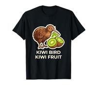 Kiwi Uccello Kiwi Frutta Animale Natura Maglietta
