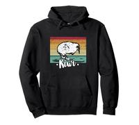 Kiwi Uccello Nuova Zelanda Vintage - Retro Aotearoa NZ Felpa con Cappuccio