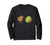 Kiwi Umorismo Umorismo Uccello Nuova Zelanda Animale Maglia a Manica