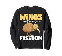 Kiwi Wings Non può misurare la libertà Kiwi Bird Felpa