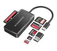 KiWiBiRD Compact Flash CF lettore schede sd USB C card reader micro sd Tipo C per PC, lettore scheda Memory Stick Pro Duo MS XD M2 compatibile con iPhone 17 Pro Max Air MacBook Mac Galaxy S25 Android