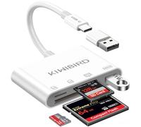 KiWiBiRD Lettore Compact Flash CF card USB C, lettore schede SD Micro SD