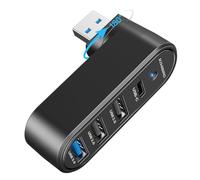 KiWiBiRD multipla USB Hub, splitter porta USB con USB3.0 USB2.0 USB-C 4 porte, sdoppiatore USB compatibile con laptop PC desktop PS5 TV stampante tastiera mouse e chiavetta USB