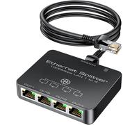 KiwiBird sdoppiatore ethernet 4 Porte Splitter ethernet 1000Mbps sdoppiatore Cav