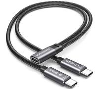 KiwiBird Sdoppiatore USB C 1 a 2, adattatore Tipo C maschio doppio cavo, solo ricarica, compatibile con iPhone 16 15 Plus Pro Max iPad Air Pro Galaxy S25 S24 smartphone Android power bank