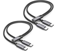 KiwiBird Sdoppiatore USB C 1 a 2, Adattatore Tipo C, Solo Ricarica(2 Pezzi)