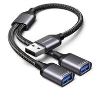 KiwiBird sdoppiatore USB, duplicatore porte USB, doppia presa per ricarica