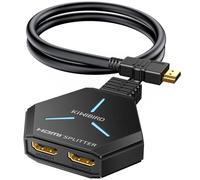 KiWiBiRD splitter HDMI 1 in 2 out, sdoppiatore HDMI 1 ingresso 2 uscite
