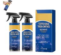 Kiwient Car Coating Spray for Shine & Protection, Quick Effect Coating Agent, Versatile Waterless & Wash Oil Film Emulsion Glass Cleaner for Auto Enthusiasts (2pcs)