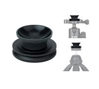 KIWIFOTOS Crystall - Supporto a sfera per obiettivo, con supporto a ventosa e filettatura a vite da 1/4"-20 e piastra piatta rotonda Arca Swiss per fotografia con sfera di cristallo