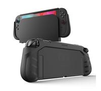 KIWIHOME P2 Dockable per Switch 2 Case 2025, Impugnatura ergonomica antiscivolo Custodia protettiva anti-caduta Accessori per Switch 2 Case, Nero