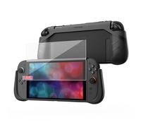 KIWIHOME P2 Shield Custodia per Switch 2 Compatibile con Dock e Pellicola | Custodia Ergonomica con Vetro Temperato 9H e Guida di Installazione, Solo per Switch 2 (Uscita 2025, 7,9")