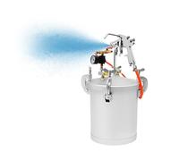 KiwiHood Serbatoio a pressione da 10 l, con pistola a spruzzo, grande capacità di 2,2 Gal, pentola a pressione professionale, ideale per spruzzare pareti, auto e strutture in acciaio