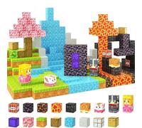 KiwiKids - Blocchi magnetici da costruzione, 100 pezzi - Zomblock magnetici per bambini, giocattolo Montessori e giochi d'aglio, regalo creativo per ragazzi e ragazze dai 3 ai 4, 5 - 6, 7 - 8, 9 - 10