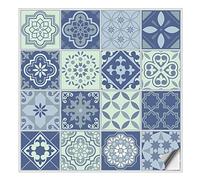 Kiwistar Adesivi per piastrelle con motivo di piastrelle, adesivi per piastrelle adesive, adesivi per piastrelle, adesivi per piastrelle da parete, 33 x 33 cm, 16 pezzi nel set