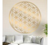 Kiwistar, Adesivo da Parete con Fiore della Vita, Decalcomania da Parete
