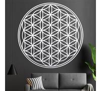 Kiwistar, Adesivo da Parete con Fiore della Vita, Decalcomania da Parete
