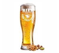 Kiwistar Bicchiere di grano inciso birra può salvare vita 0,5 l - Bicchiere da birra personalizzato per occasioni speciali come compleanno, anniversario, festa del papà o regalo di festa
