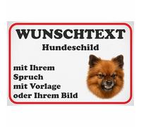 Kiwistar - Personalizza i cartelli - Punta nano - 0,5 mm in alluminio a partire da 20 x 15 cm - con testo desiderato, foto secondo modello o immagine propria - Scudo per cani per casa, cortile